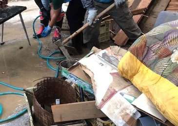 水害後の衛生対策にSS-P3EX